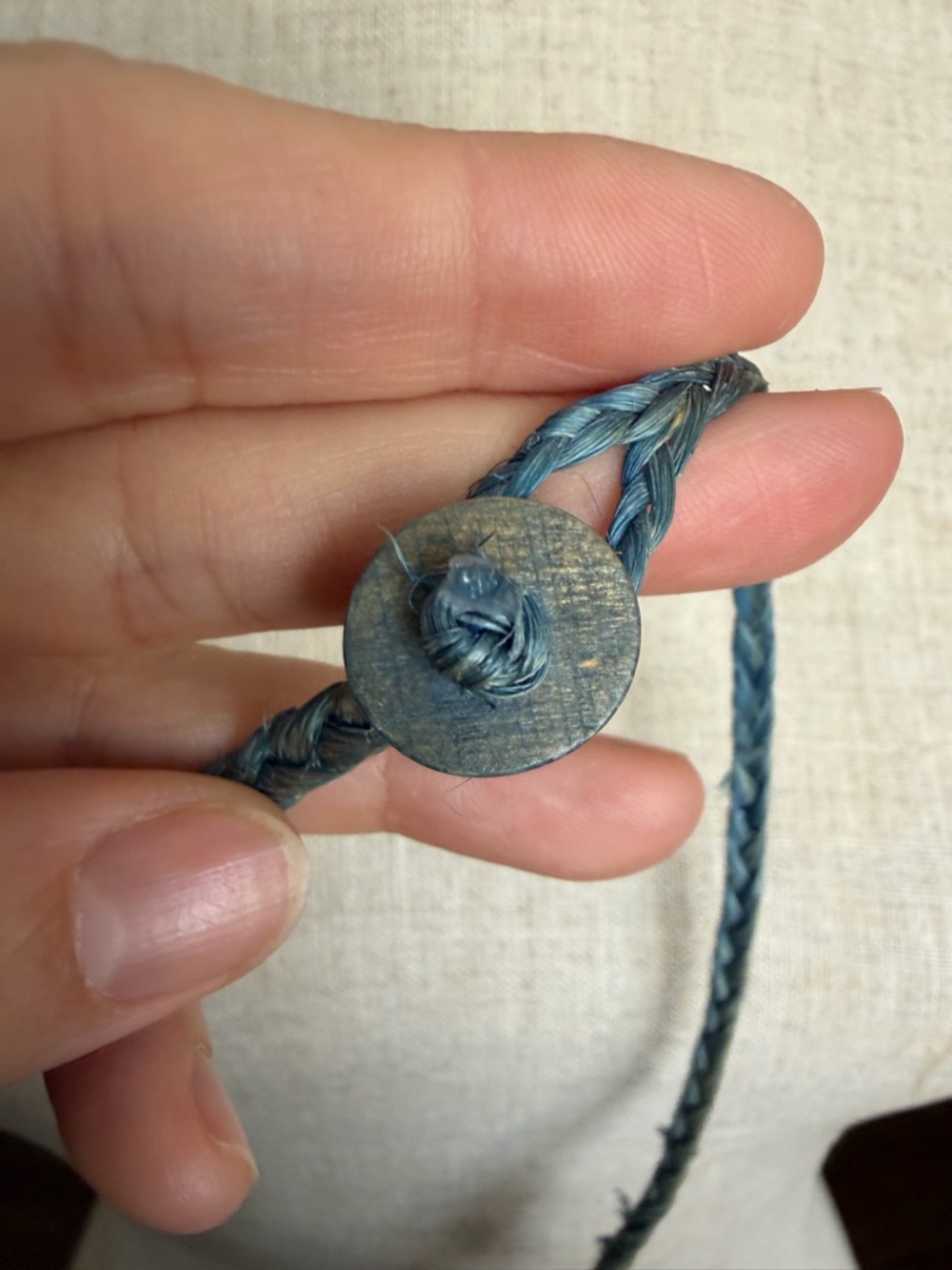 Artisan Bohemian Blue Stone Shell Necklace - Picture 7 of 16